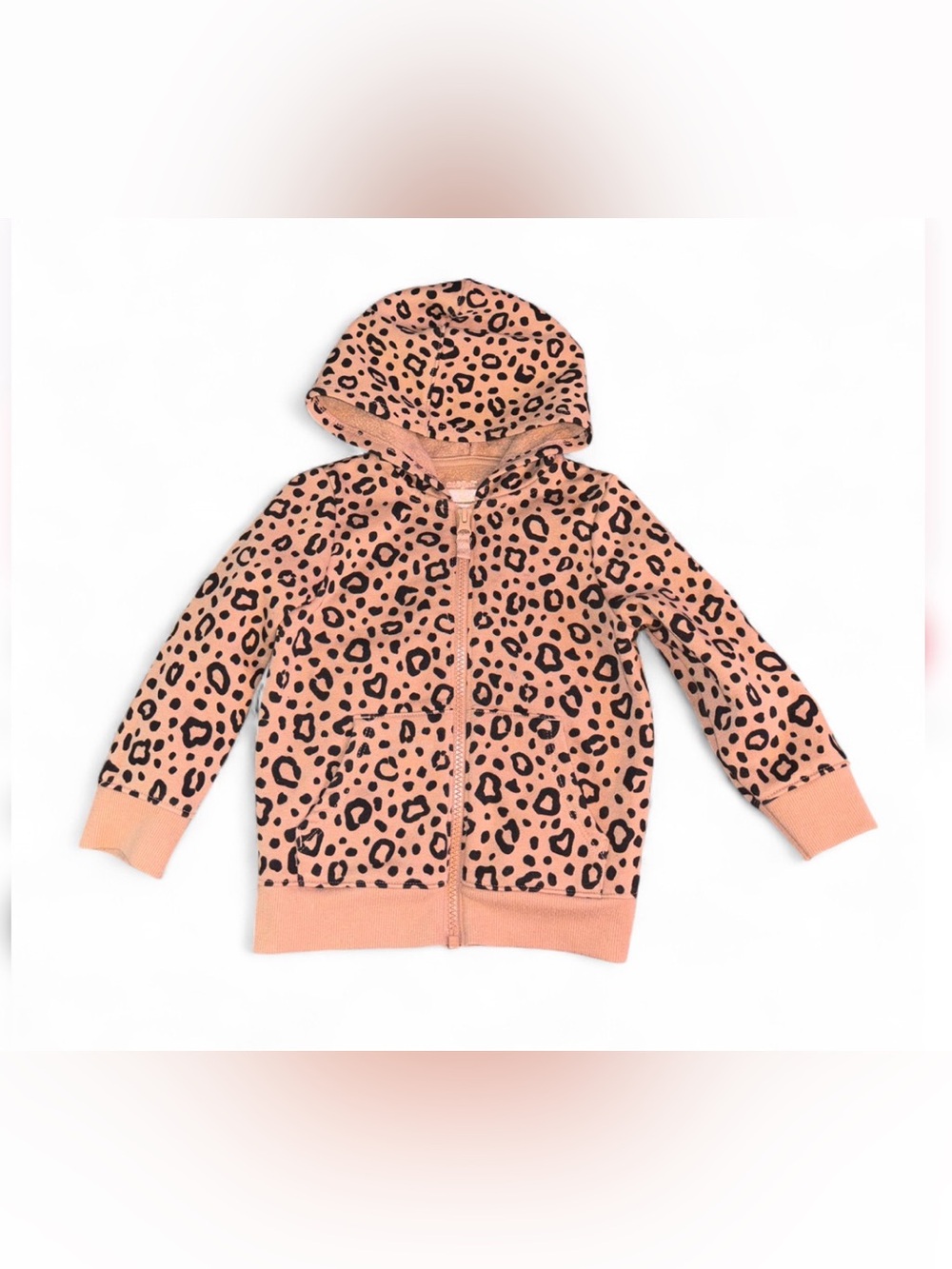 CAT & JACK ANIMAL PRINT ZIP UP HOODIE